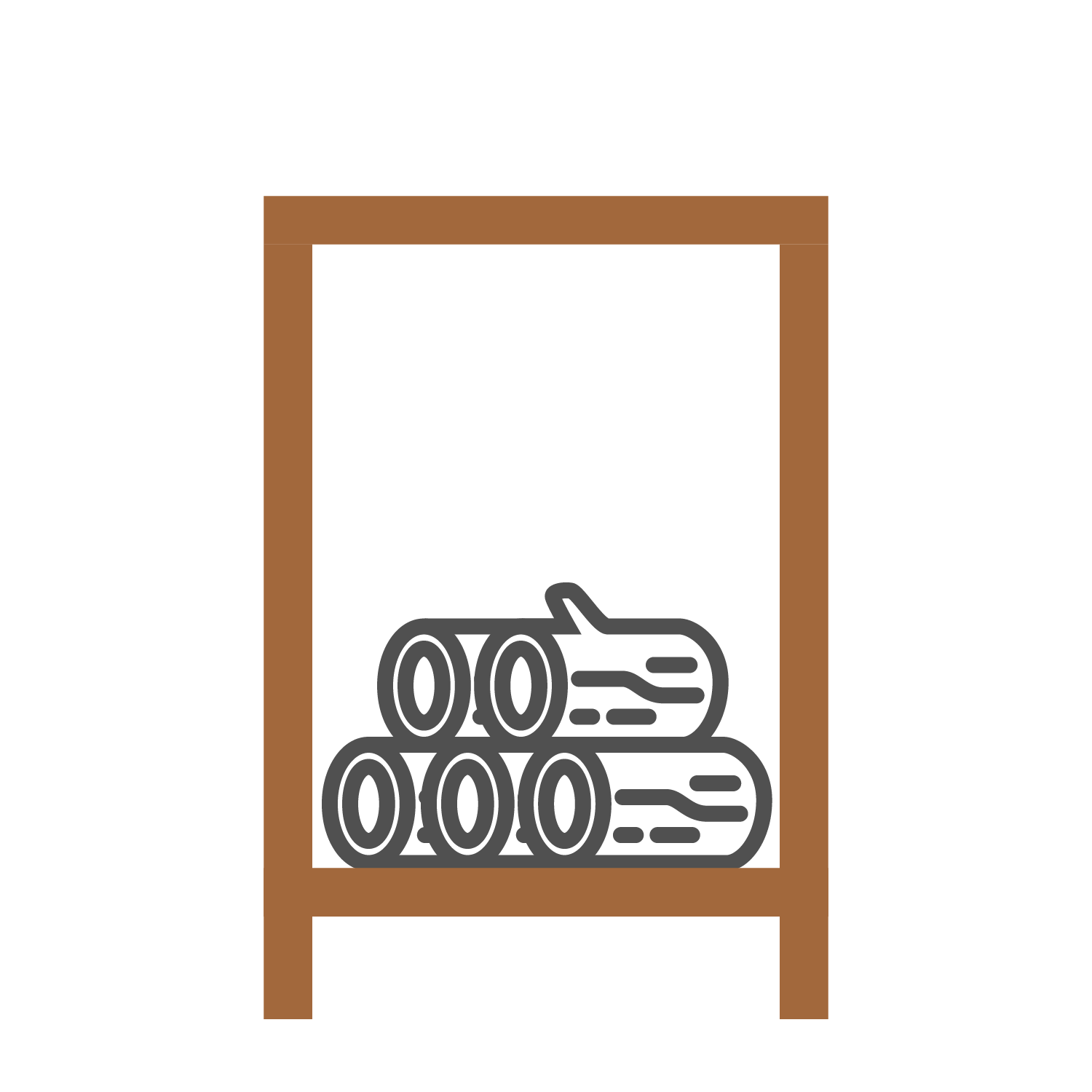  Cortenstahl Holzlager