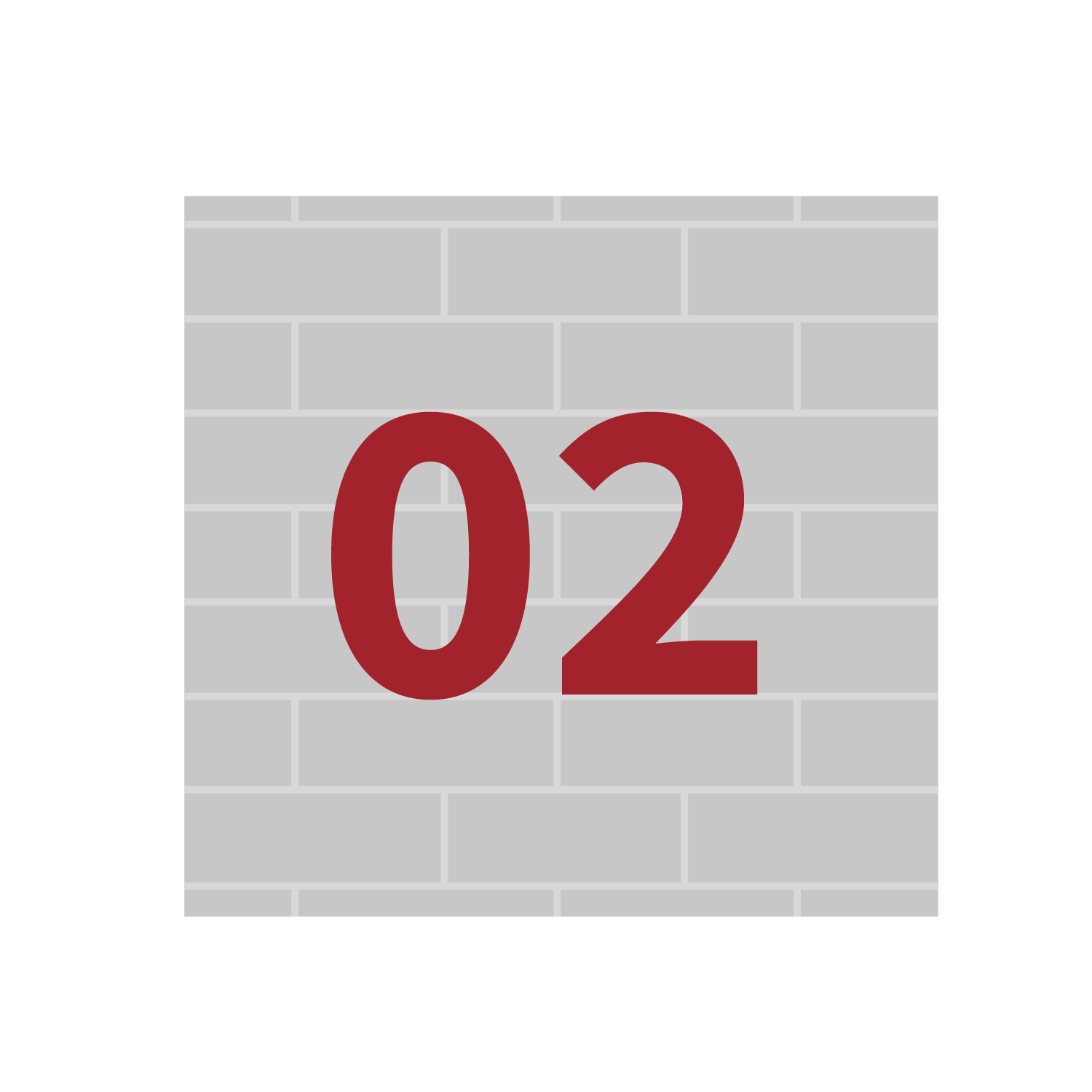  Hausnummern zur Wandbefestigung