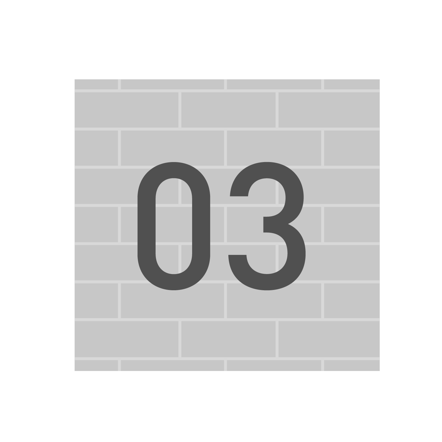  Hausnummern zur Wandbefestigung - Modern