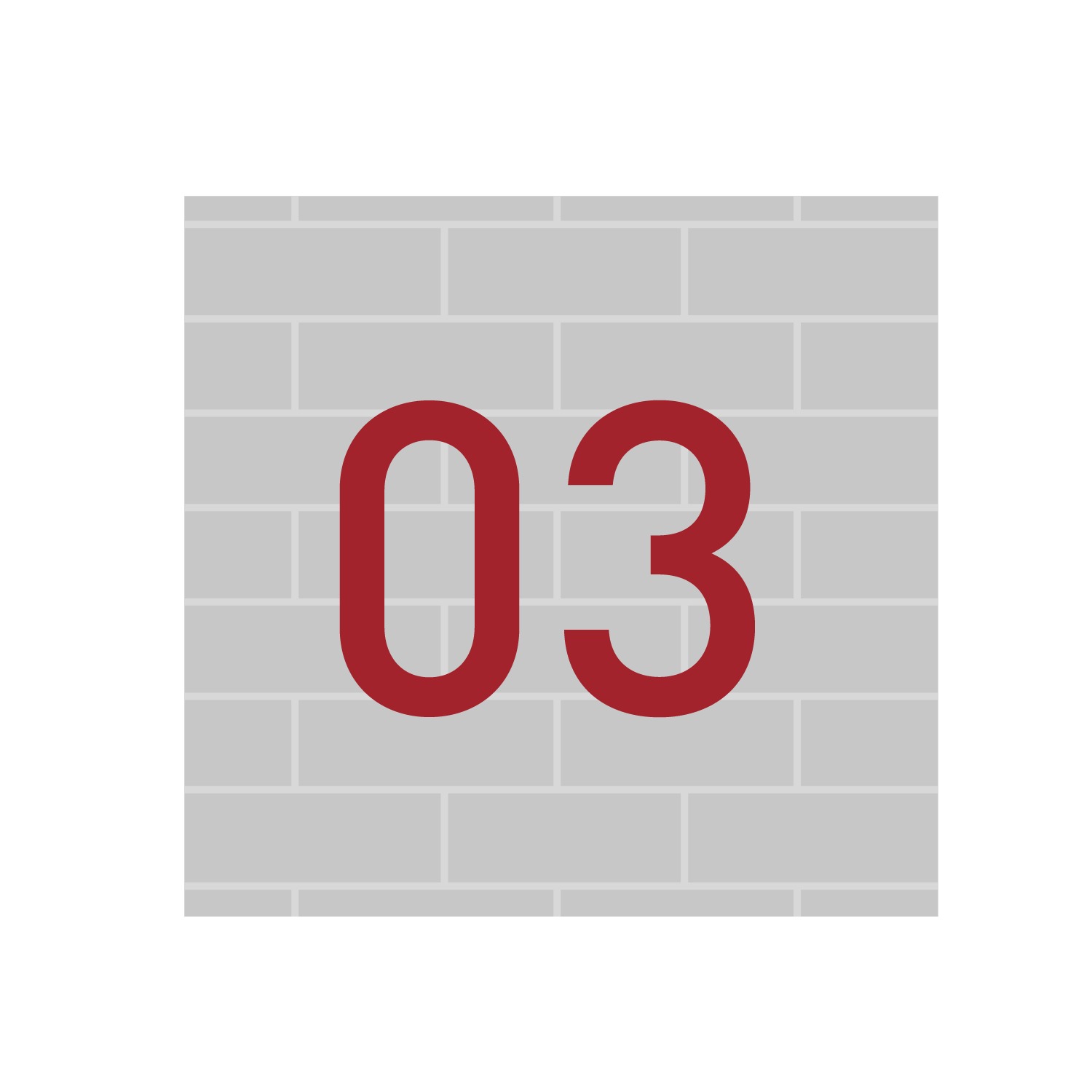  Hausnummern zur Wandbefestigung - Modern