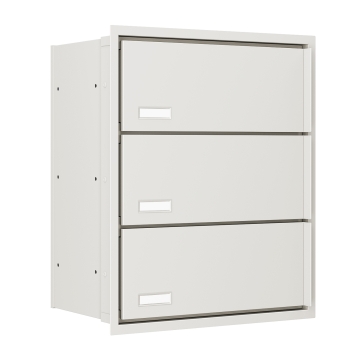 Einbaubriefkasten Stockholm for Three in Weiß