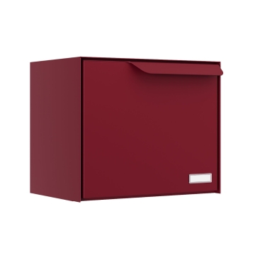 Briefkasten mit Paketfach Amsterdam in Rot