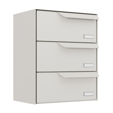 Briefkastenanlage Amsterdam for Three in Weiß