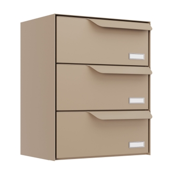 Briefkastenanlage Amsterdam for Three in Beige