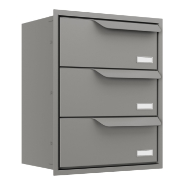 Einbaubriefkasten Eindhoven for Three in Grau