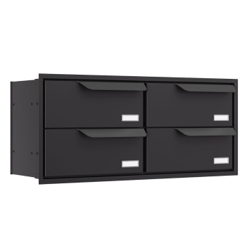 Einbaubriefkasten Eindhoven for Four in Schwarz
