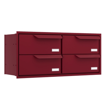 Einbaubriefkasten Eindhoven for Four in Rot