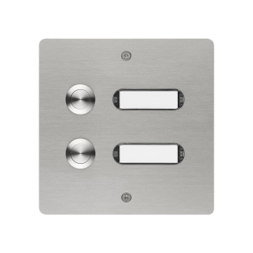 Etagenplatte ETA 402 mit Klingeltaster für 2 Wohneinheiten