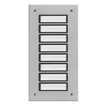 Etagenplatte ETA 808 mit Türklingel für 8 Wohneinheiten