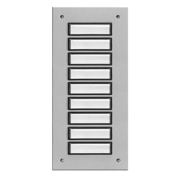 Etagenplatte ETA 809 mit Türklingel für 9 Wohneinheiten