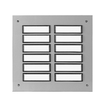 Etagenplatte ETA 866 mit Klingeltaster für 12 Wohneinheiten