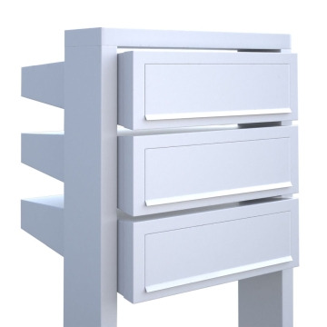 Briefkastenanlage Stairs for Three Weiß