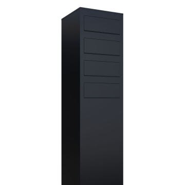 Briefkastenanlage Monolith for Four Schwarz