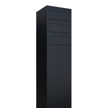 Briefkastenanlage Monolith for Three Schwarz