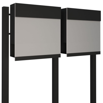 Briefkastenanlage Manhattan Special White for Two Schwarz