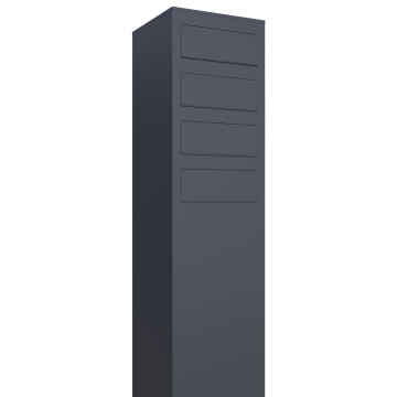 Briefkastenanlage Monolith for Four Anthrazit