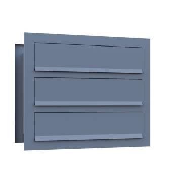 Mauerdurchwurf Briefkasten Temino for Three in Grau