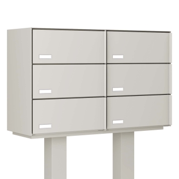 Briefkastenanlage Kopenhagen for Six Weiß | V