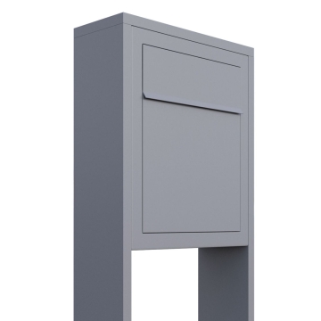 Standbriefkasten Base Grau Metallic