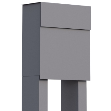 Standbriefkasten Alto Grau Metallic
