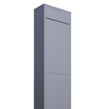 Standbriefkasten Big Box Grau Metallic