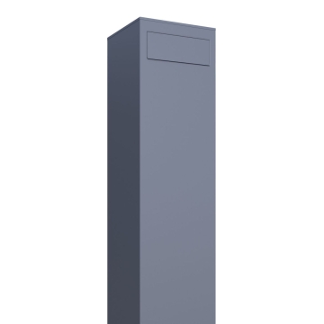 Standbriefkasten Monolith Grau Metallic