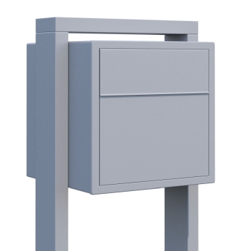 Standbriefkasten Soprano Grau Metallic
