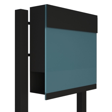Standbriefkasten Manhattan Special Blue Schwarz