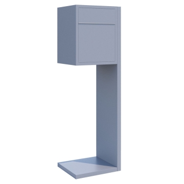 Standbriefkasten Hermes Grau Metallic