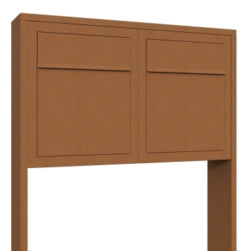 Briefkastenanlage Base for Two Rost