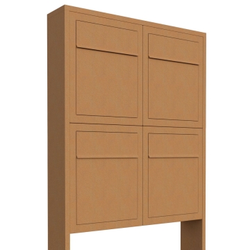 Briefkastenanlage Base for Four Rost