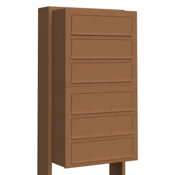 Briefkastenanlage Cube for Six Rost