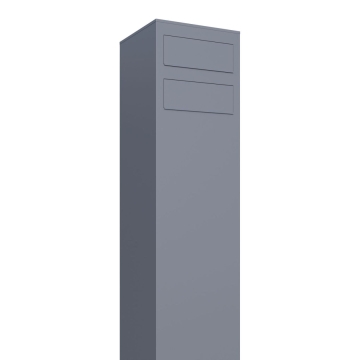 Briefkastenanlage Monolith for Two Grau Metallic