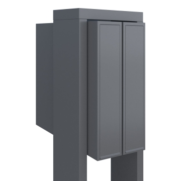 Briefkastenanlage Flag for Two Grau Metallic