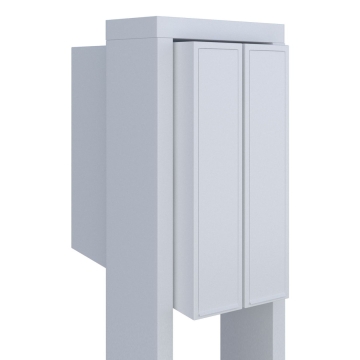 Briefkastenanlage Flag for Two Weiß