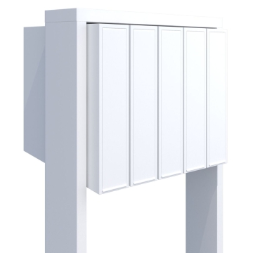 Briefkastenanlage Flag for Five Weiß