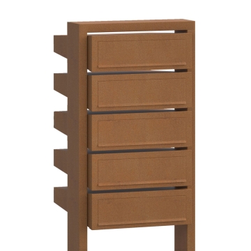 Briefkastenanlage Stairs for Five Rost