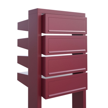 Briefkastenanlage Stairs for Four Rot