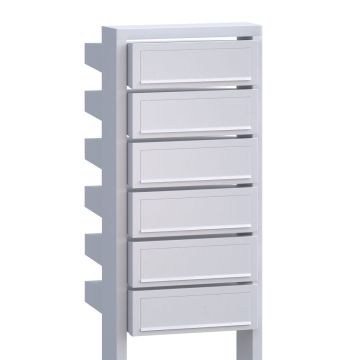 Briefkastenanlage Stairs for Six Weiß