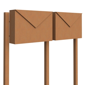 Briefkastenanlage Letter for Two Rost