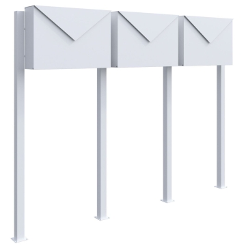 Briefkastenanlage Letter for Three Weiß