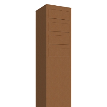 Briefkastenanlage Monolith for Four Rost