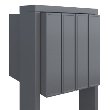 Briefkastenanlage Flag for Four Grau Metallic