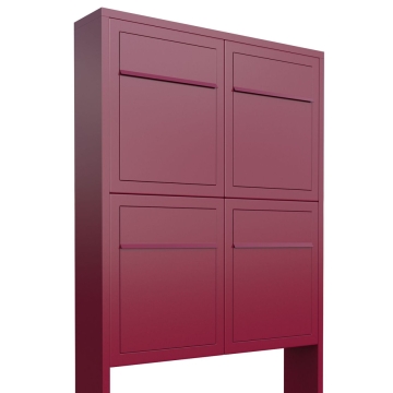 Briefkastenanlage Base for Four Rot