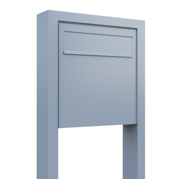 Zaunbriefkasten Latina Stand in Grau Metallic