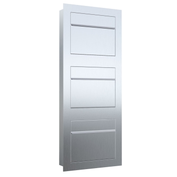 Einbaubriefkasten Sora for Three aus Edelstahl