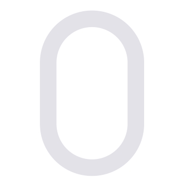 Moderne Hausnummer ''0'' - 200 mm in Weiß