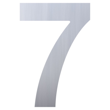 Hausnummer ''7'' Edelstahl