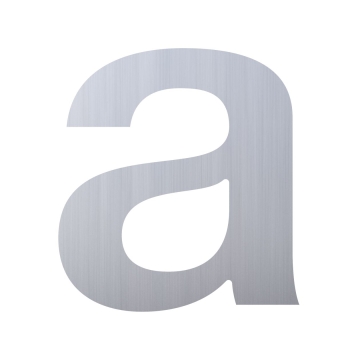 Buchstabe ''a'' Edelstahl