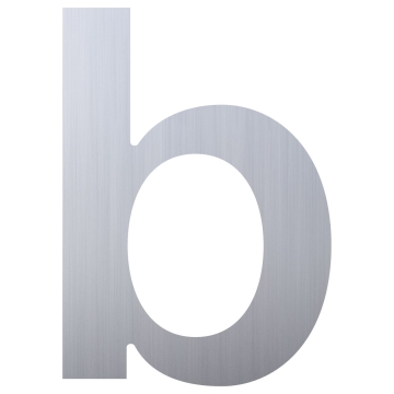 Hausnummer ''b'' Edelstahl